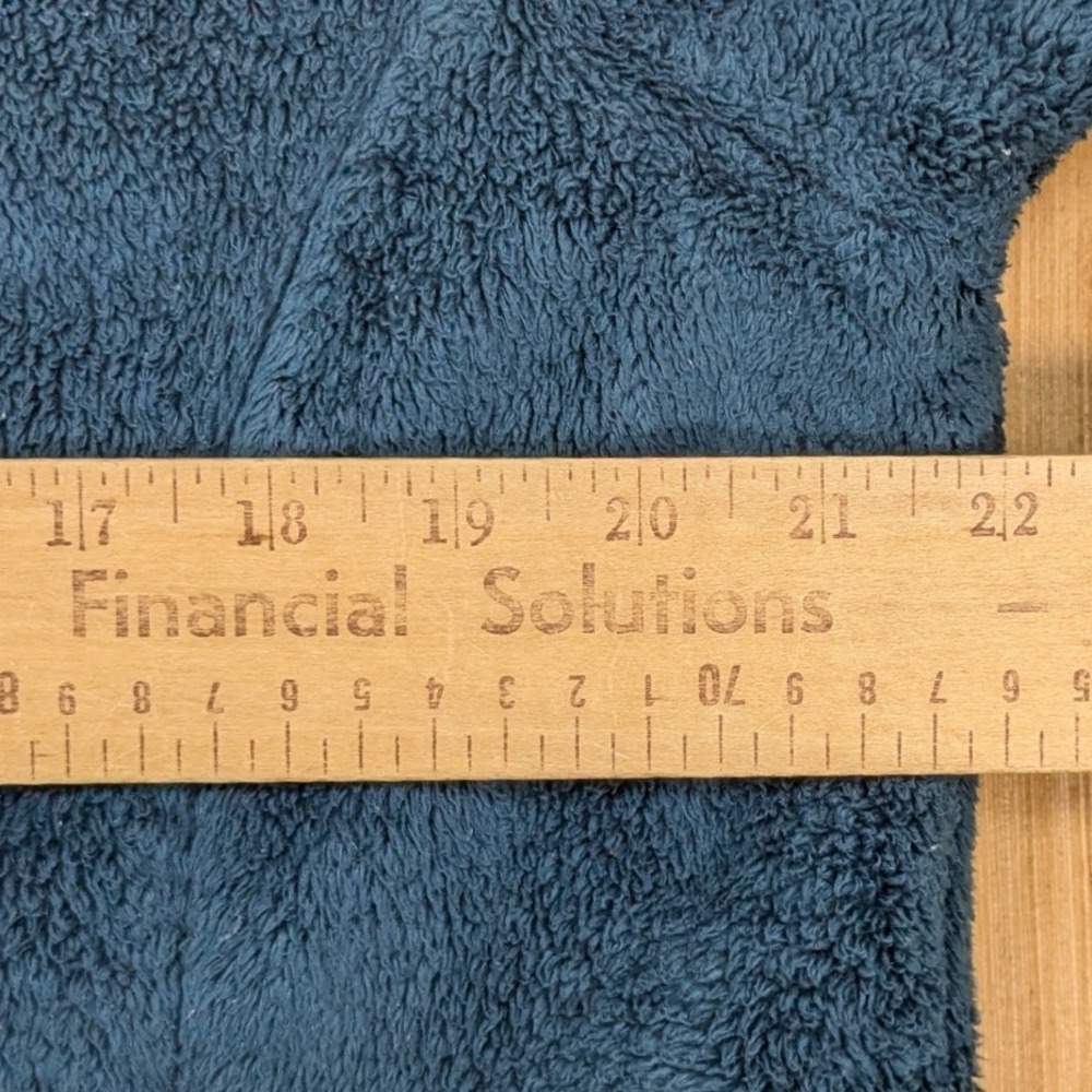 The North Face Fuzzy Osito Gorpcore Fleece Jacket Women Large Teal Blue Full Zip - Picture 7 of 8